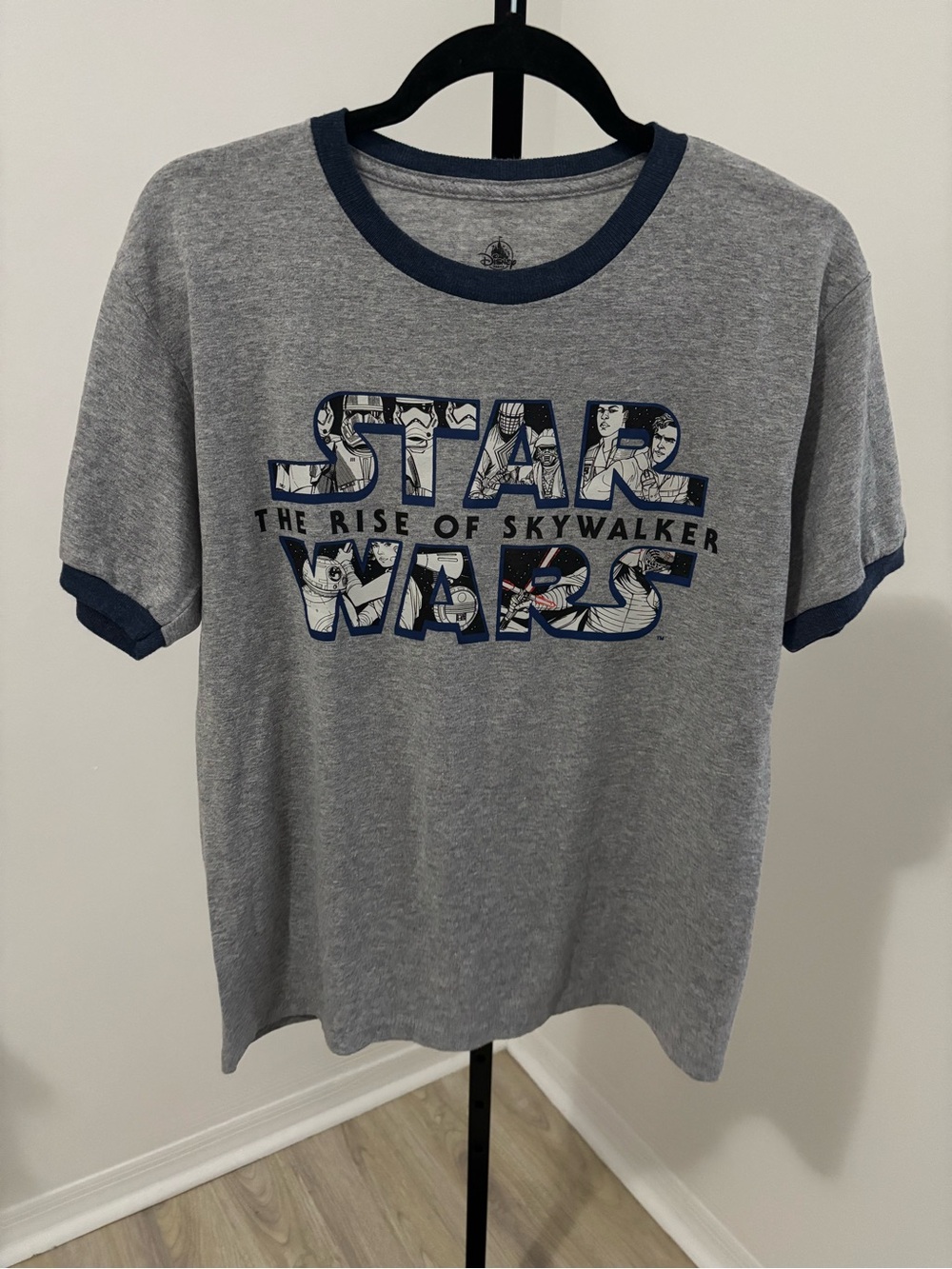 Star Wars Heather Gray Tee with Black Logo